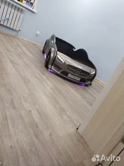 Кровать машинка с высоким бортом