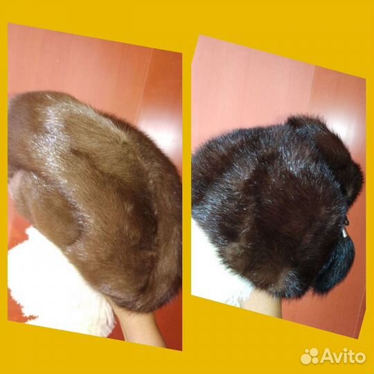 Шапки женские из норки