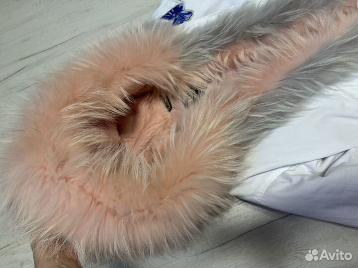 Парка зимняя с натуральным мехом женская 44