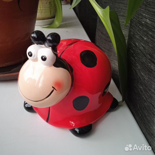 Копилка/Божья коровка/Керамика