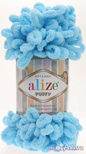 Пряжа alize puffy и alize puffy fine