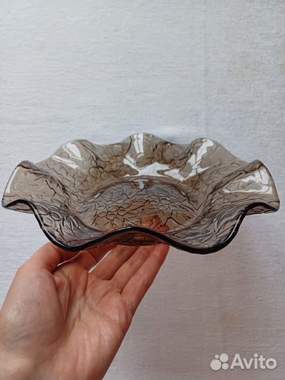 Парные сервировочные блюда, стекло