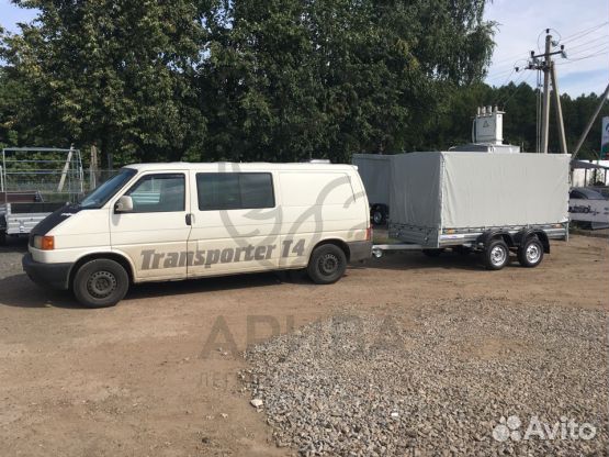 Двухосный прицеп с тентом 150 см мзса 817731.022