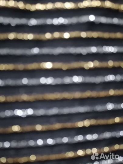 Вечернее платье полоска золото и серебро