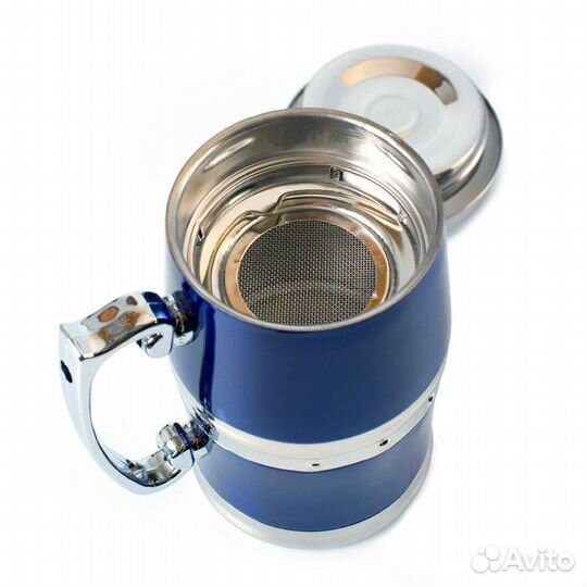 Термокружка Gentry Cup с ситечком 180мл. син/красн