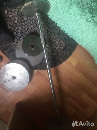 Штанга (Гриф) и блины - 60 кг