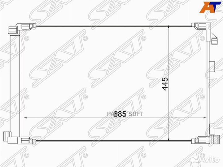 Радиатор кондиционера Lexus NX 14-21 / NX200 14-21 / NX200t 14-17 / NX300 17-21