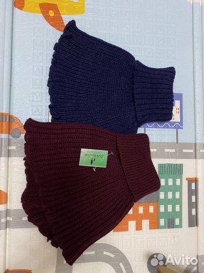 Комплект шапка и снуд зима