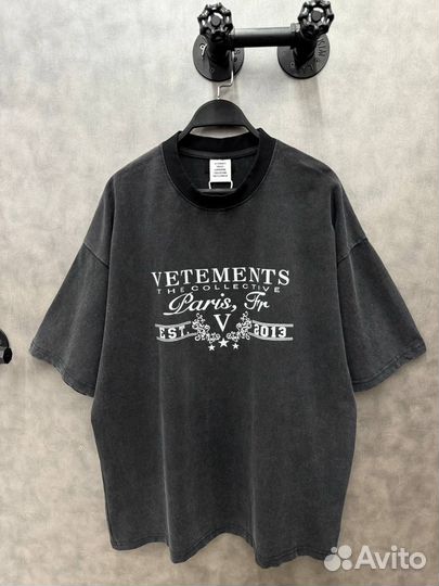 Футболка Vetements Paris oversize (новинка 2025)