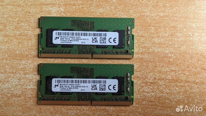 DDR4 SO dimm 2x8Gb 16gb 3200mhz CL22