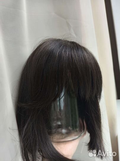 Парик из натуральных волос каре