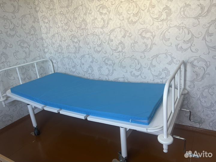 Матрас голубой Медиц поролоновый для лежачих