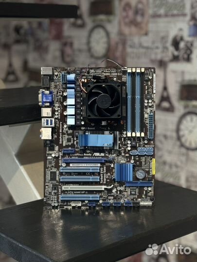 Материнская плата am3+amd phenom x4 970+охлаждение