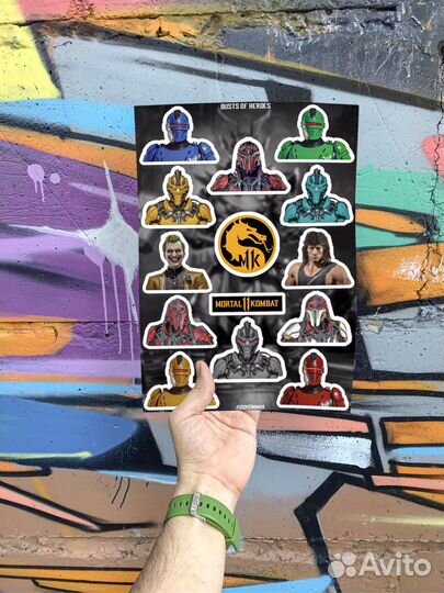 Стикеры/Наклейки Мортал Комбат/Mortal Kombat Iron