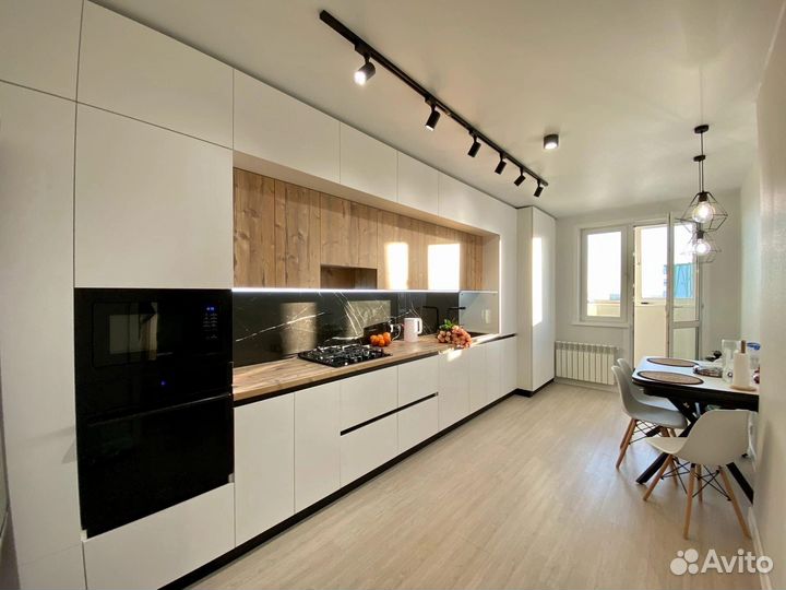 Прямая кухня на заказ. Фабрика в Омске