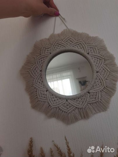 Зеркало макраме