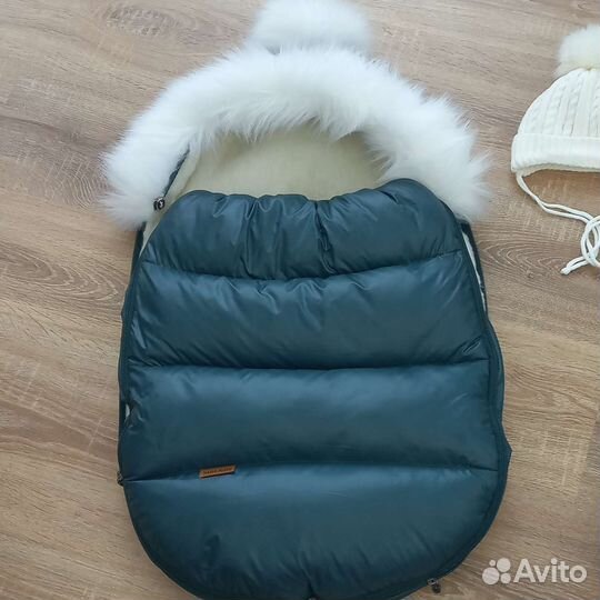 Конверт кокон на выписку зимний