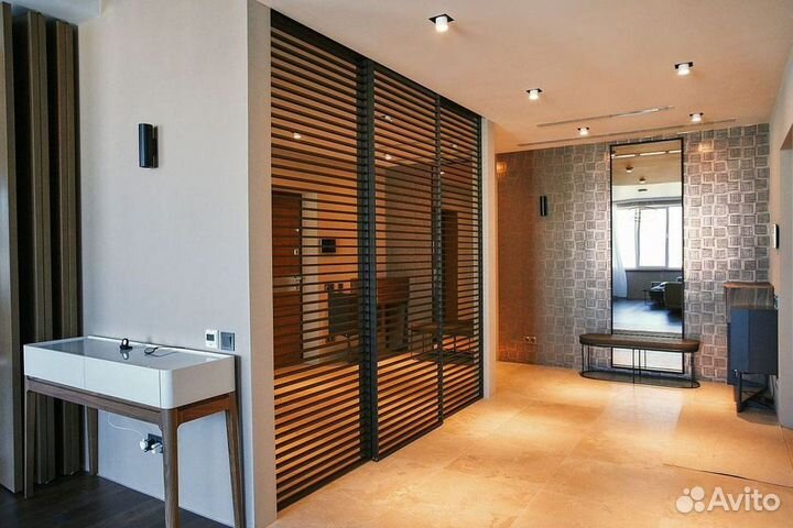 Раздвижные реечные перегородки