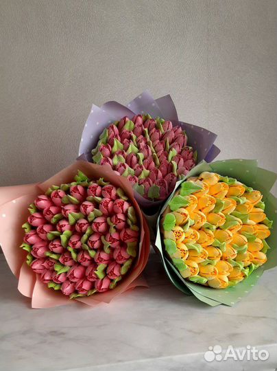 Зефирные тюльпаны