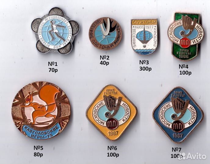 Значки Спорт