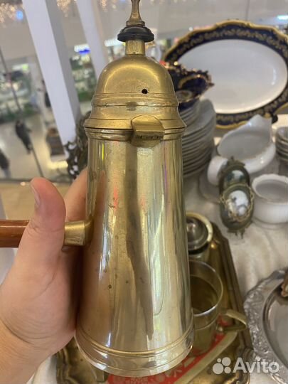 Чайный винтажный сет из латуни