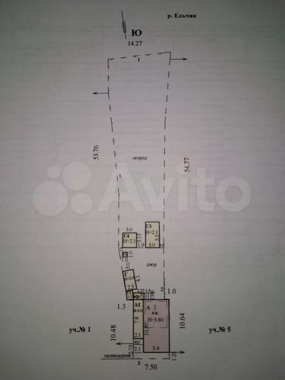 Дом 64,3 м² на участке 67,4 сот.