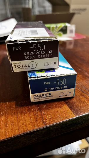 Линзы контактные однодневные - 5.5 Dailies