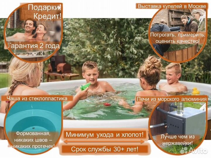 Купель композитная с подогревом W6340X/7