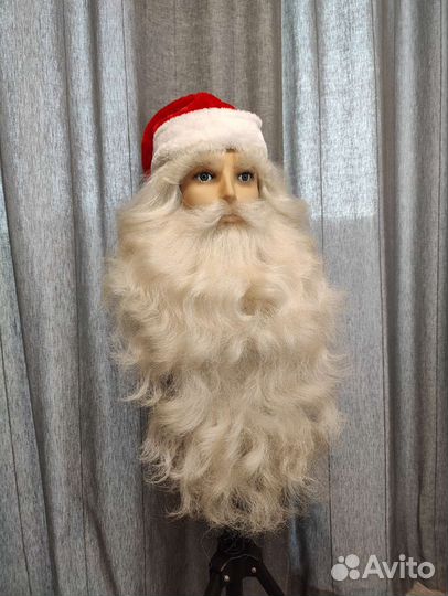 Усы, накладная борода Дед Мороз Санта Клаус