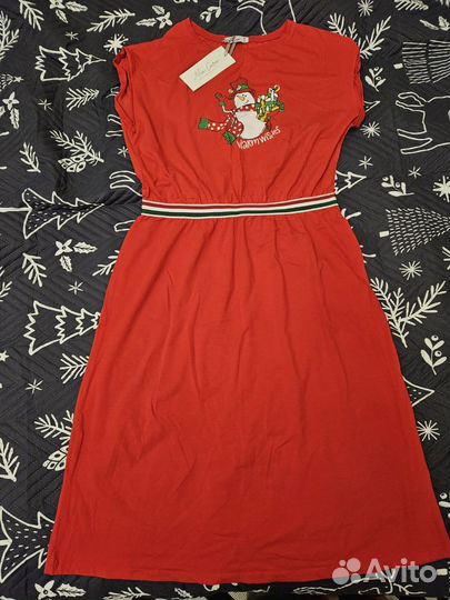 Платье новогоднее домашнее 52 р