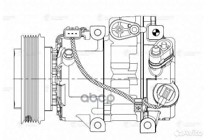 Компрессор кондиционера hyundai IX35 /KIA sportage