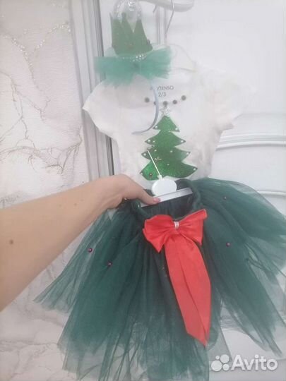 Костюм новогодний для девочки елочка