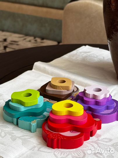 Деревянный сортер пазл