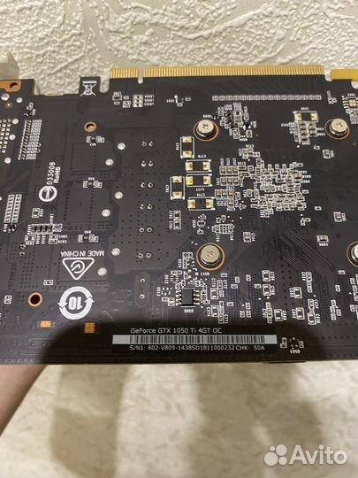 Msi gtx 1050 ti 4gb на пломбе