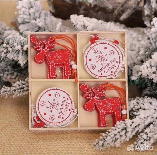 Деревянные игрушки 12 шт