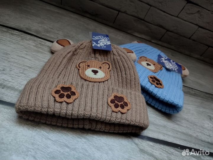 Шапка с ушками детская