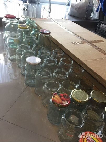 Стеклянные банки 0,5, 0,75, 1, 1,5, 2, 3 литра