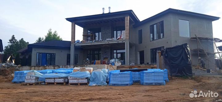 Строительство домов из газобетона.Фундаменты