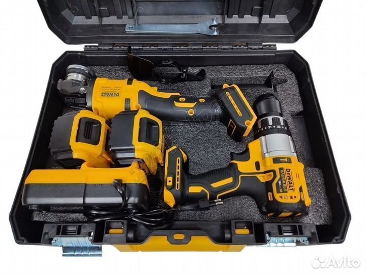 Dewalt 2в1 набор шуруповерт + ушм р