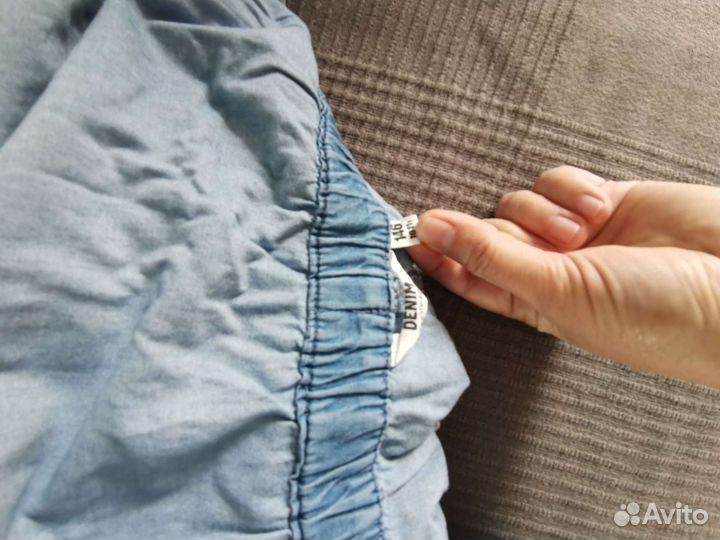 Джинсовые вещи летние, размер 146