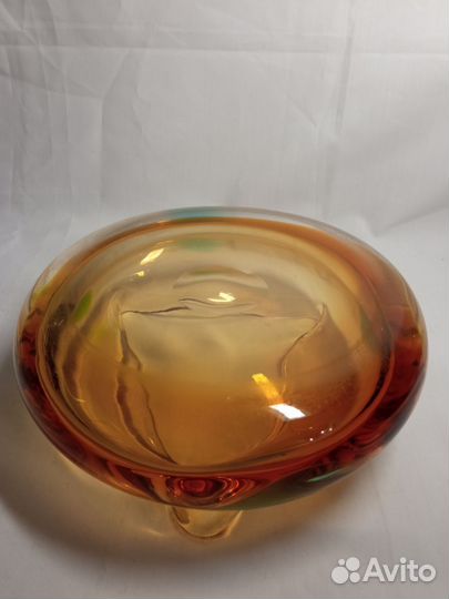 Пепельница. Цветное стекло СССР