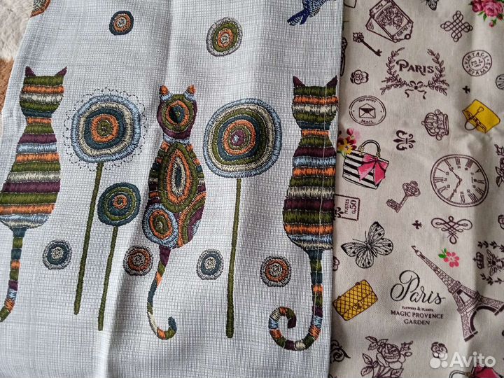 Полотенца новые, рогожка х/б 100'/'разные