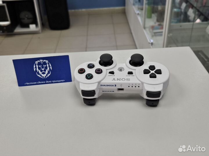 Джойстик для PS3 Dualshock 3 белый/копия