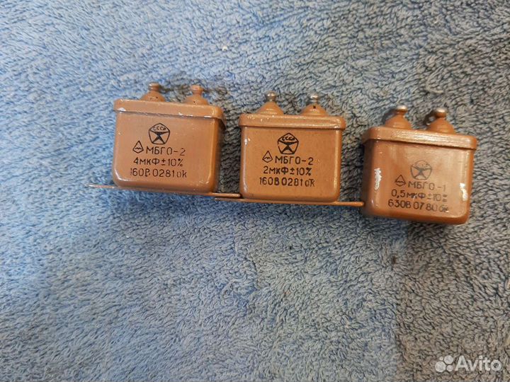 Конденсаторы мбго-2 новые. Применяются в качестве