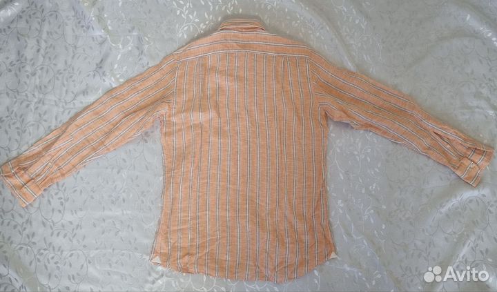 Рубашка мужская лён р48-50