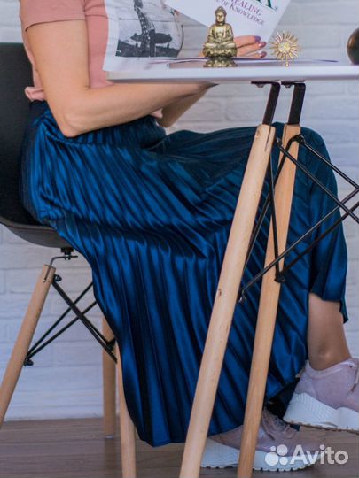 Атласная юбка zara