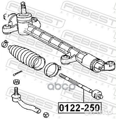 Тяга рулевая toyota avensis ADT25#,AZT25#,CDT25