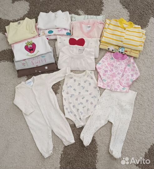 Пакет вещей для новорожденной девочки