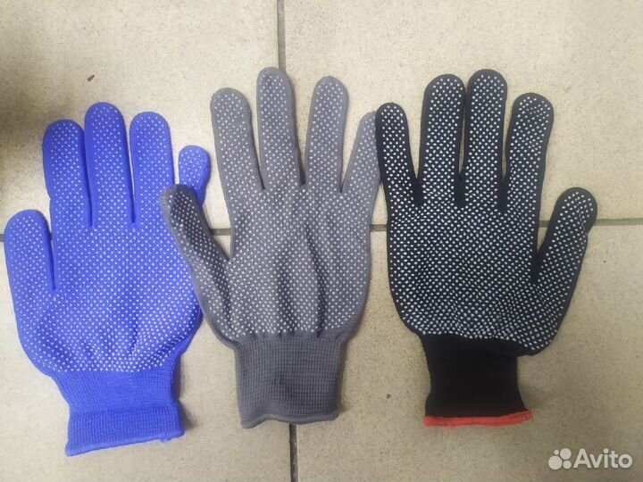 Перчатки рабочие,строительные, нейлоновые, опт