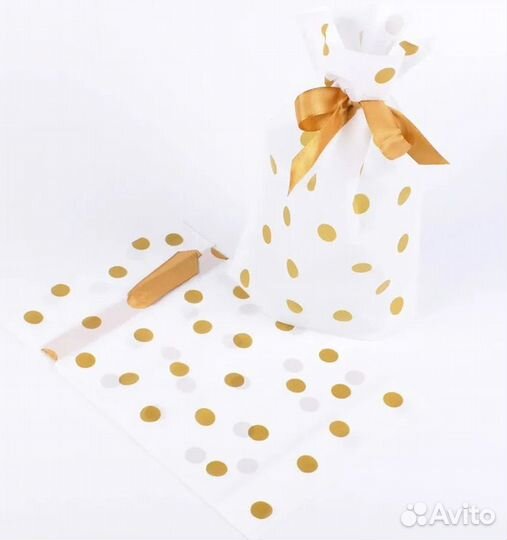 10 Подарочных пакетов + Заколка в подарок